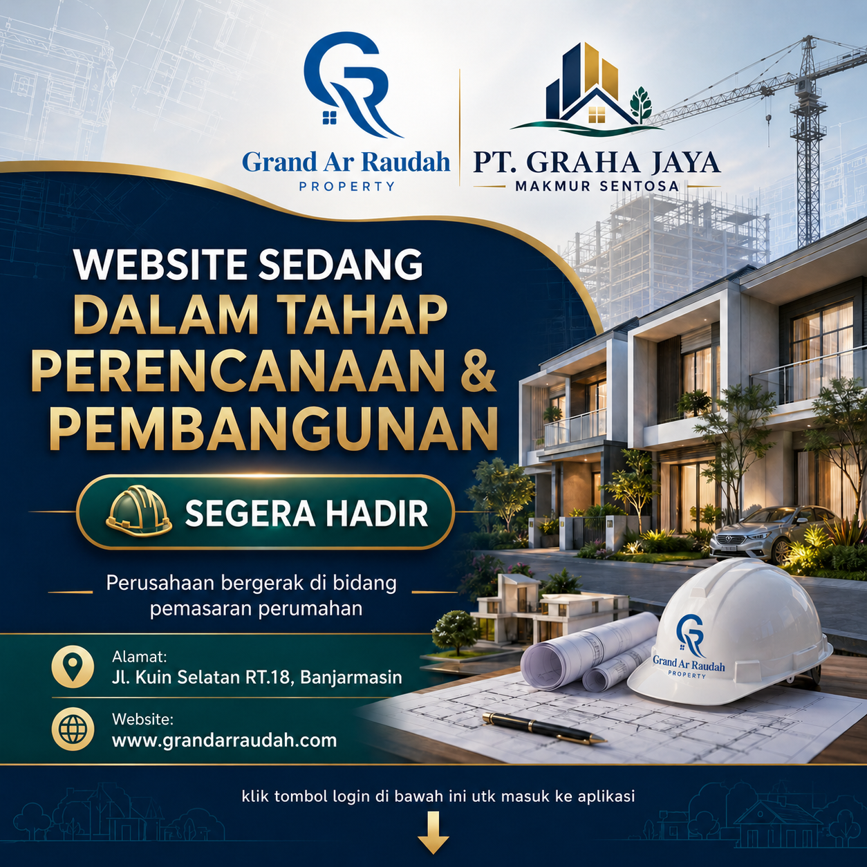 Website PT. Graha Jaya Makmur Sentosa sedang dalam tahap perencanaan pembangunan